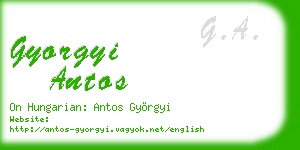 gyorgyi antos business card